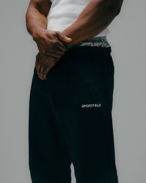 Sportfeld Midweight Trackpants - Black